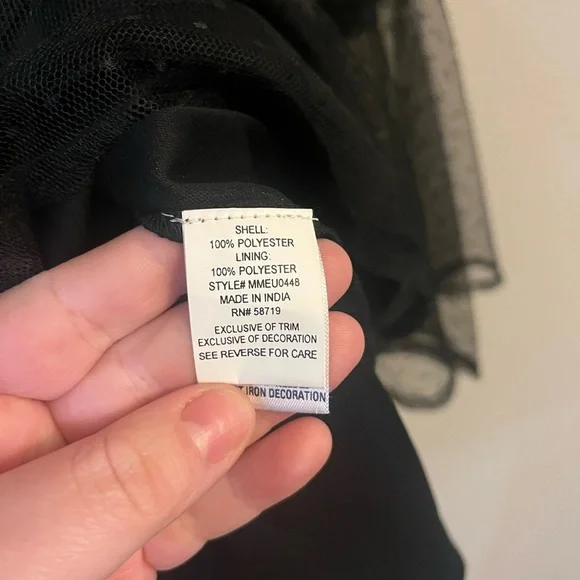 NWT GNW Embroidered Whimsigoth Black Mesh Top - Picture 5 of 9